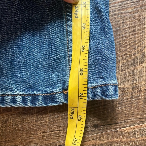 EXPRESS jeans embroidered studded denim 9/10 vintage Y2K flare EUC juniors - Picture 13 of 14